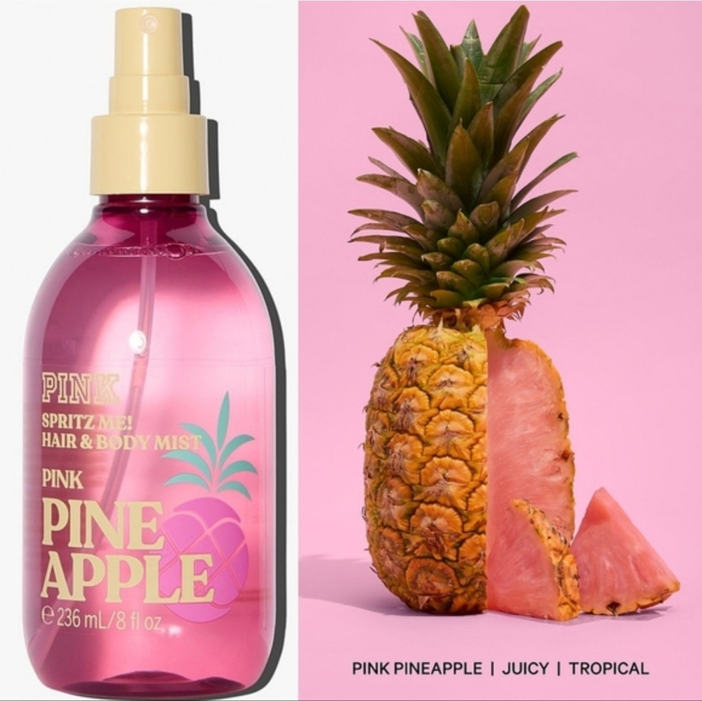 PINK Victoria's Secret Pink Pineapple Hair & Body Mist 8oz New RARE
